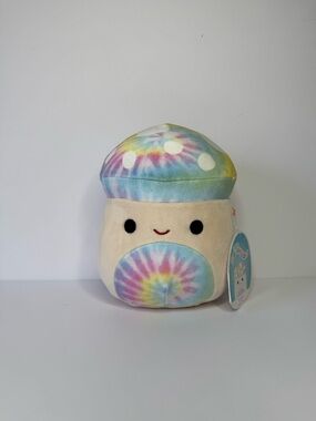 Squishmallow Kervena the Tie Dye Mushroom 7.5” NWT